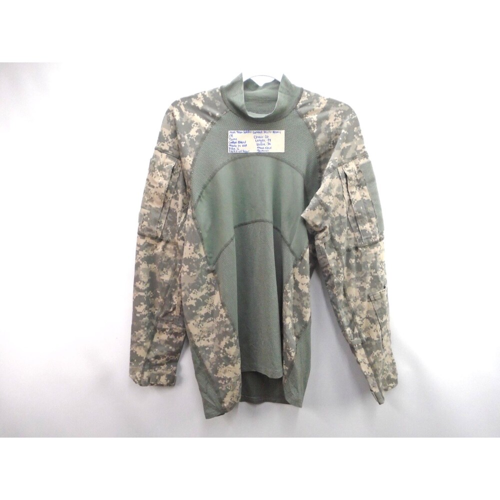Team Soldier Army Combat Shirt Mens Large FR Camo Flame Resistant USA Tactical